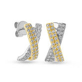 Diamond 'Kiss' Shaped Pave Earrings - Dracakis Jewellers